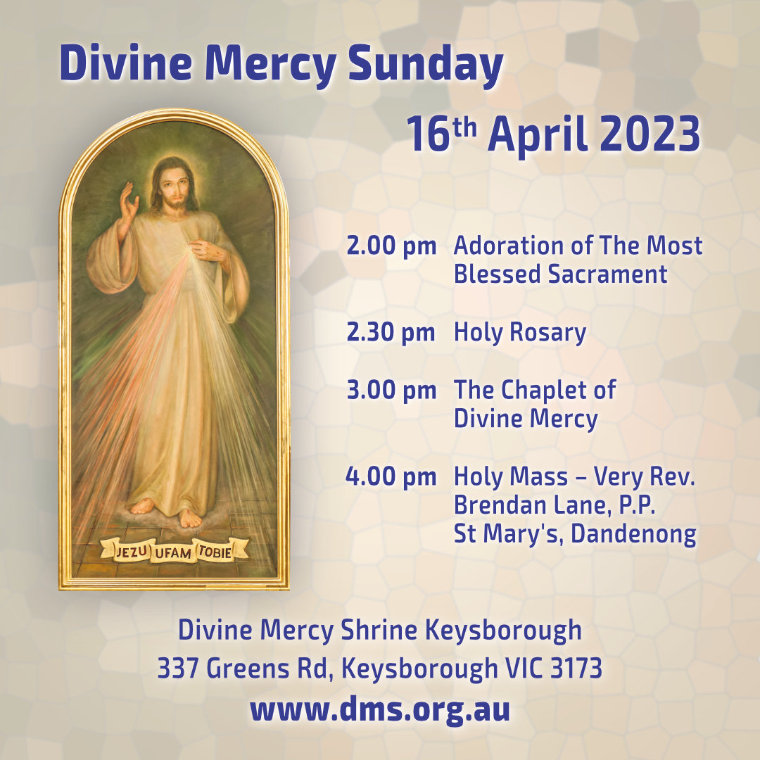 Divine Mercy Sunday DMS